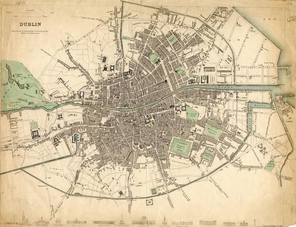 نقشه دوبلین در سال 1916