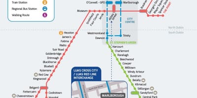 Luas متقابل شهر نقشه مسیر