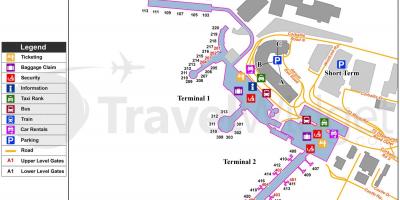 فرودگاه دوبلین ماشین پارک نقشه